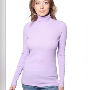 Lilac Turtleneck Sweater